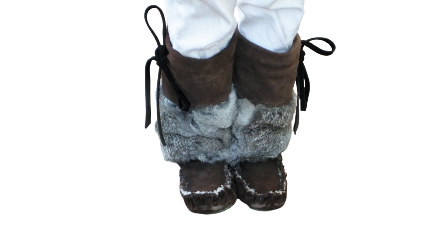 Bottes à revers en peau de mouton